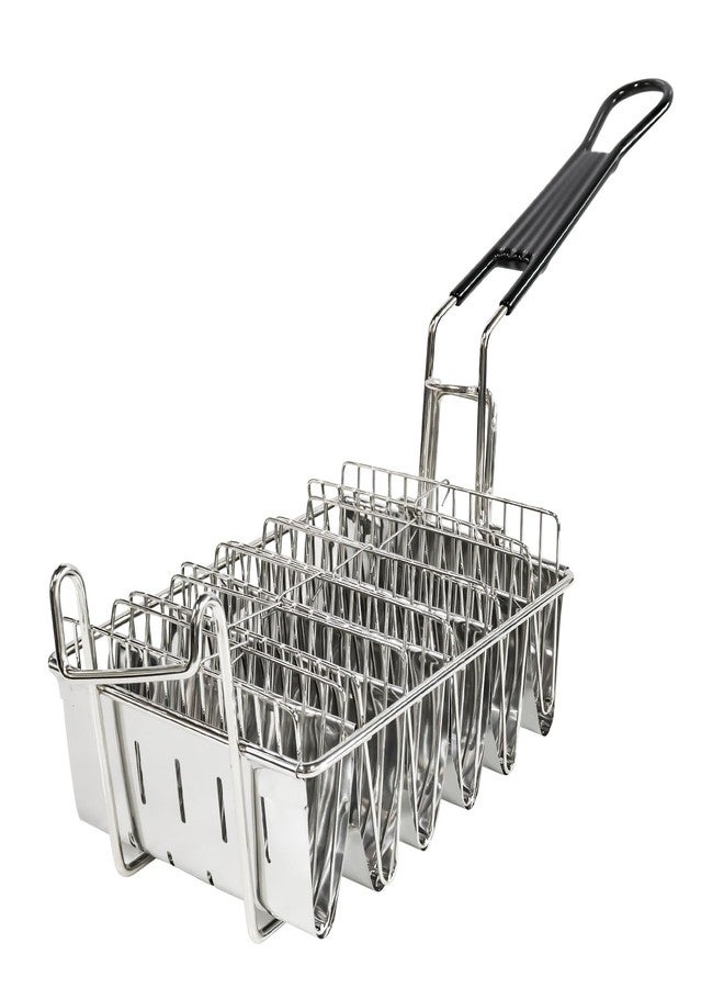 SOTECH 6 Shells Taco Fryer Basket Stainless Steel with Handles Taco Shell Mold For Deep Fat Fryer Basket Taco Shell Maker - Image 1